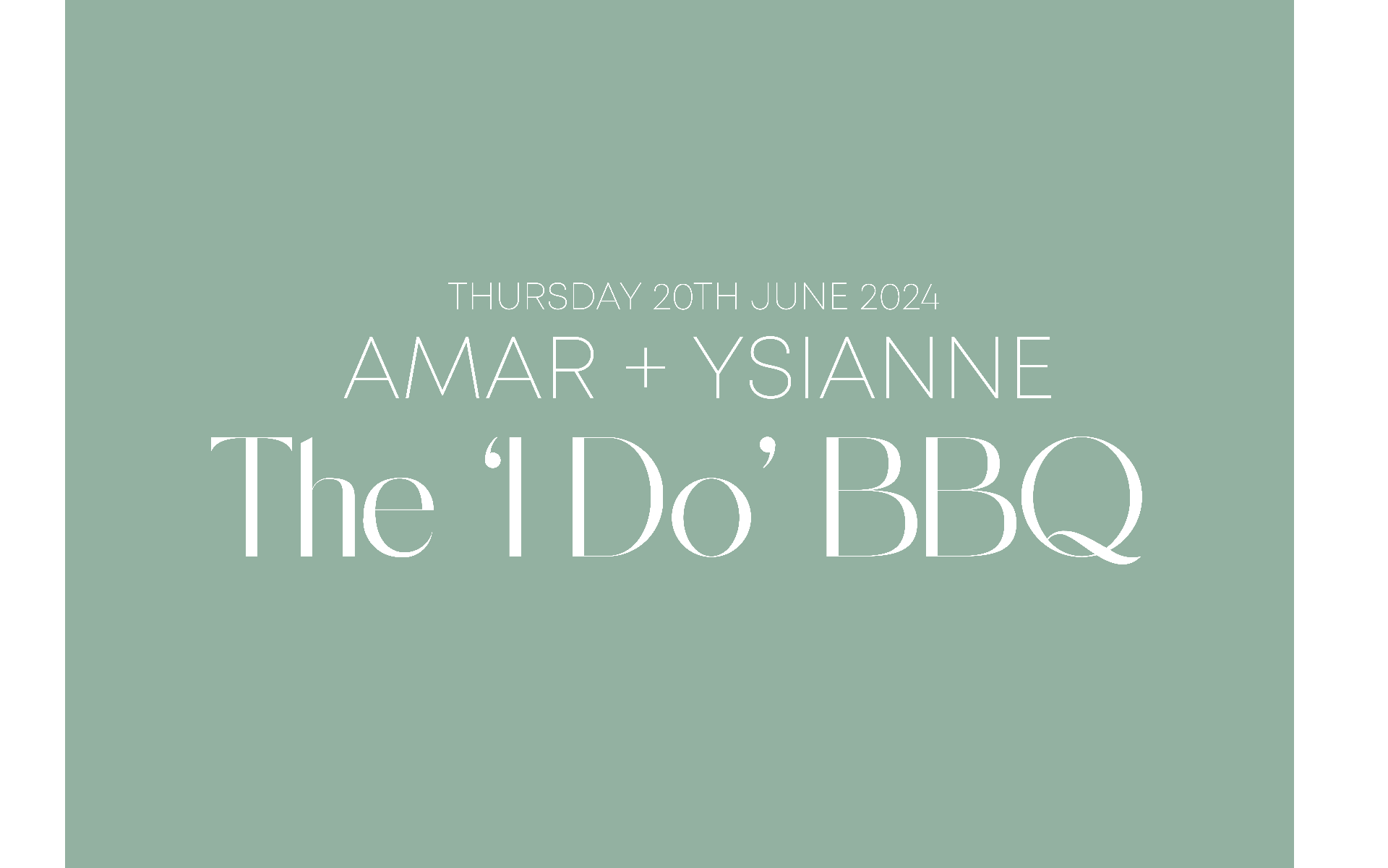 Wedding Stationery Signs: Amar & Ysi