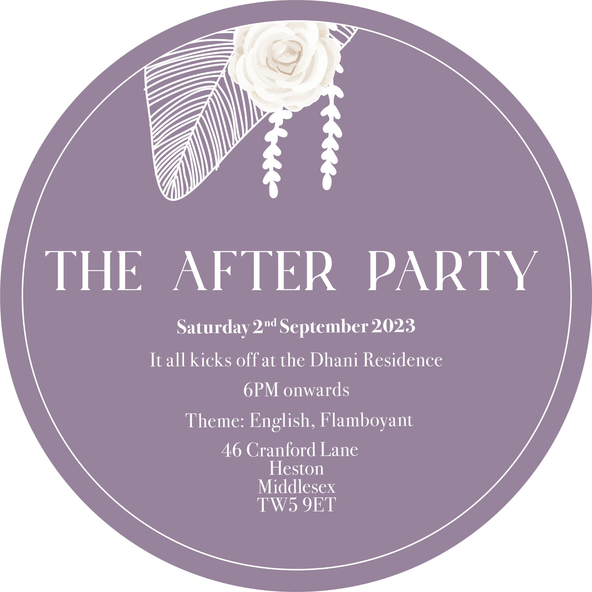 The after party invite