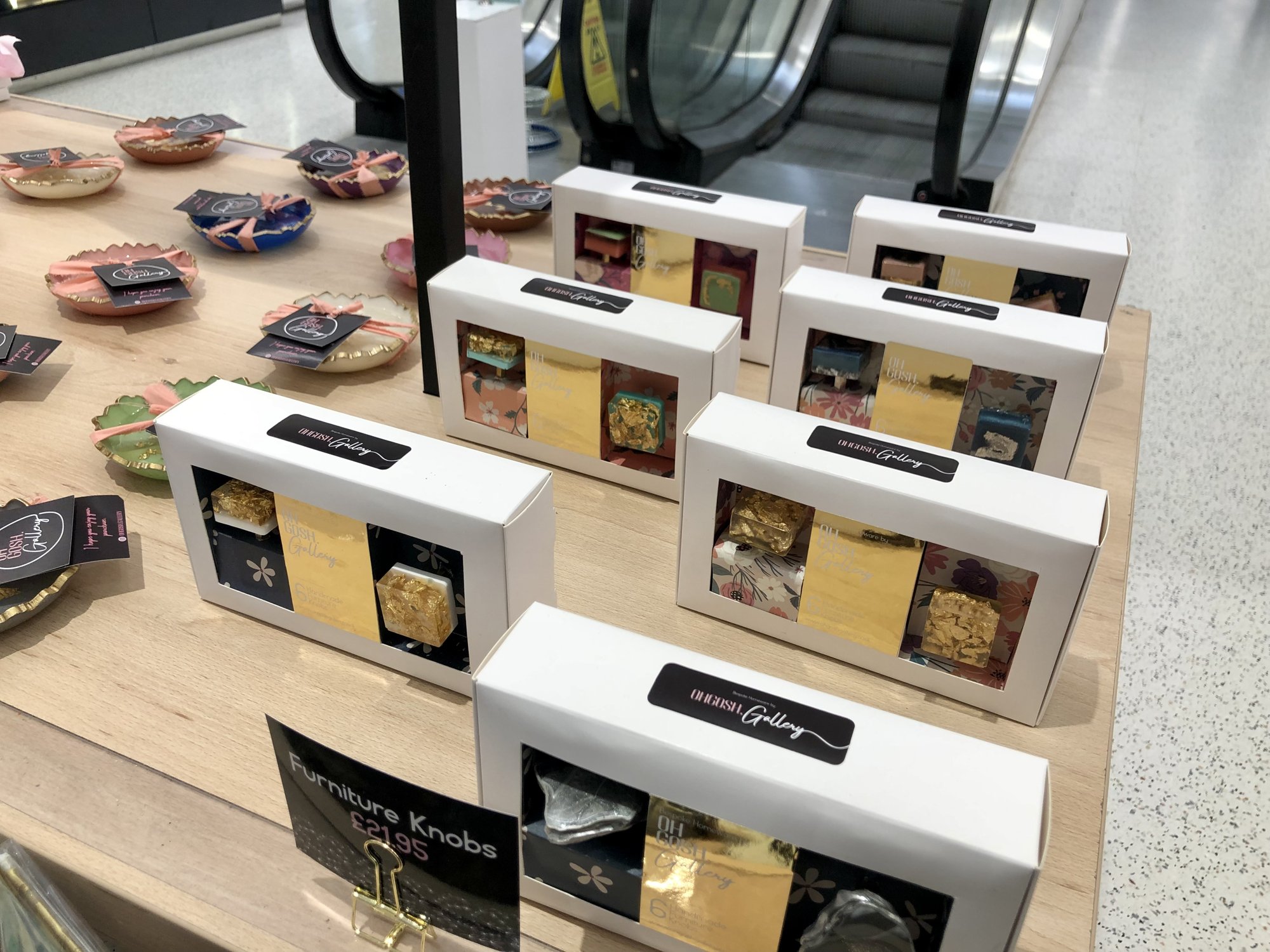 OhGosh.Gallery in-store display at Boots
